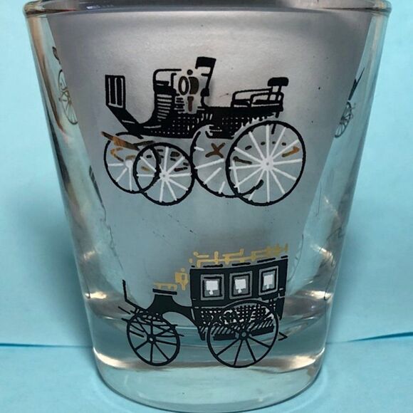 Vintage Libbey Curio Carriage Buggy , Old Fashion (Rocks) Glasses ,Set of 4 - Picture 6 of 7